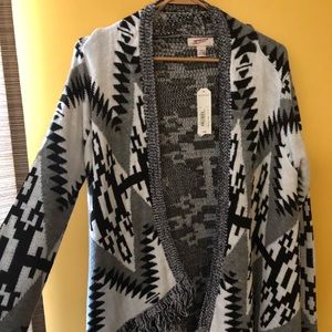 Aztec sweater w/ fringe